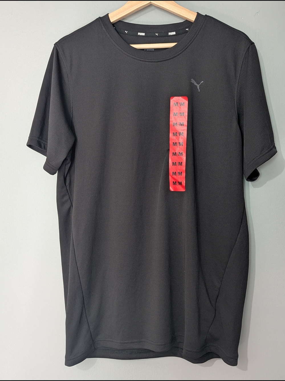 Puma‎ Men's Black Short-Sleeve Crew Neck Athletic Tee